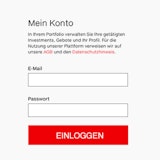 Nach dem Absenden des Gebots loggen Sie sich ein oder registrieren sich als neuer Nutzer.